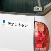 Schrijverssticker Bumpersticker (Op Truck)