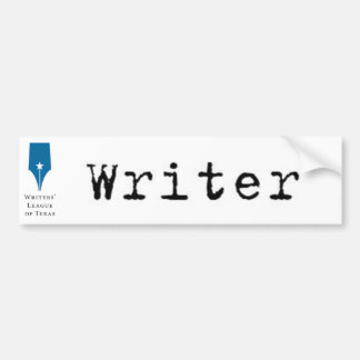 Schrijverssticker Bumpersticker