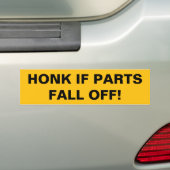 Schrik als de onderdelen herfst uit! bumpersticker (Op auto)