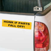 Schrik als de onderdelen herfst uit! bumpersticker (Op Truck)