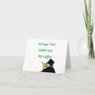 Schrik je! Schattige, cartoon, Kerstmisgroet Kaart