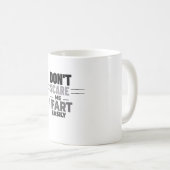 Schrik me niet als ik gemakkelijk een grappige gra koffiemok (Voorkant rechts)