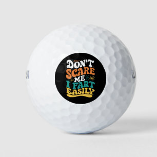 Schrik Me Niet Ik Laat Licht Gauw Een Scheet Grapp Golfballen
