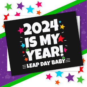 Schrikkeljaar dag 2024 Is Mijn Jaar 29 februari Ve Briefkaart