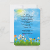 schrikkeljaar verjaardagsfeestje kaart (Achterkant)