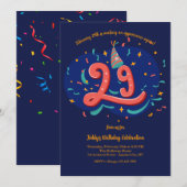 schrikkeljaar verjaardagsfeestje kaart (Voorkant / Achterkant)