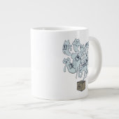 Schrödinger Cat 9 Lives Extra Grote Beker (Voorkant rechts)