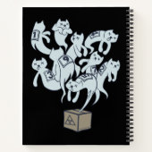 Schrödinger Cat 9 Lives Notitieboek (Achterkant)