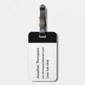 Schrödinger Cat Graphic Bagagelabel (Achterkant verticaal)