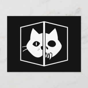Schrödinger Cat Graphic Briefkaart