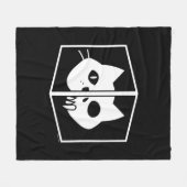 Schrödinger Cat Graphic Fleece Deken (Voorkant (Horizontaal))