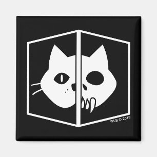 Schrödinger Cat Graphic Magneet