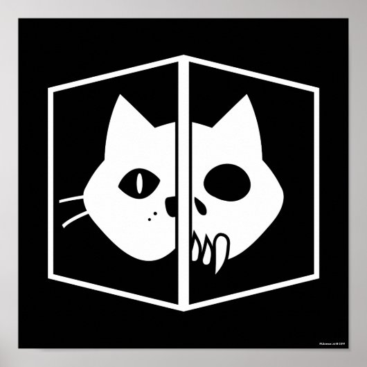 Schrödinger Cat Graphic Poster (Voorkant)