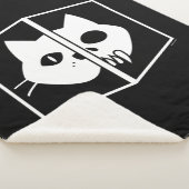 Schrödinger Cat Graphic Sherpa Deken (3/4)