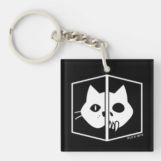 Schrödinger Cat Graphic Sleutelhanger