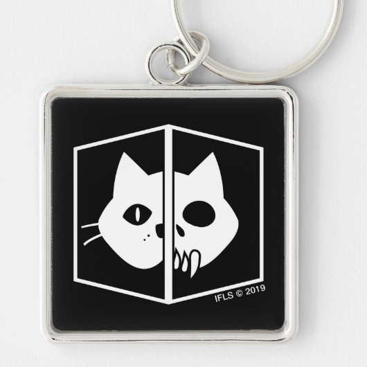 Schrödinger Cat Graphic Sleutelhanger (Voorkant)