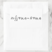 Schrödinger Gleichung Schrodingers-vergelijking Rechthoekige Sticker (Tas)