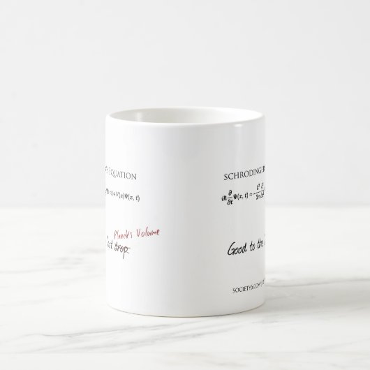 Schrodinger`s Equation coffee mug - high math fun (Centre)