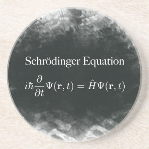 Schrödinger-vergelijking: Wiskunde en kwantumfysi Zandsteen Onderzetter