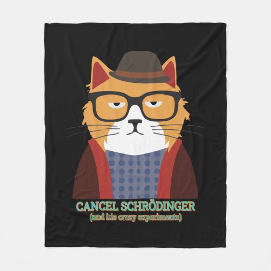 Schrodingerkat Fleece Deken (Voorkant)