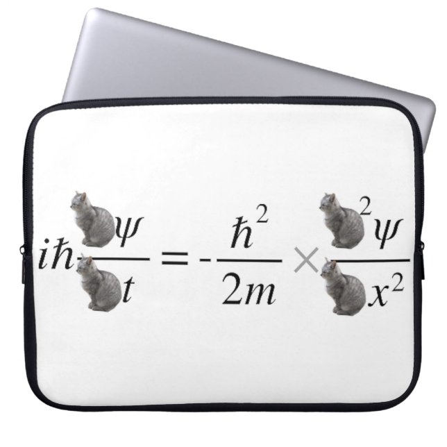 Schrodingerkat Laptop Sleeve (Voorkant)