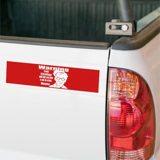 Schrodingers bumpersticker (Op Truck)