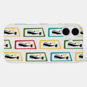 Schrödinger's Cat Mid Century Modern veelkleurig Case-Mate iPhone Case (Achterkant (horizontaal))