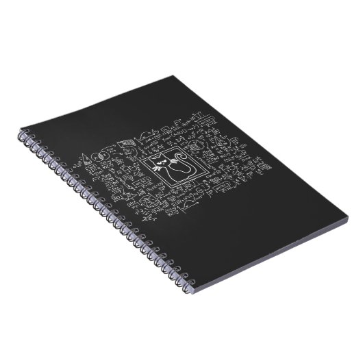 Schrodingers Kat Box Funny Science Nerd Physics Notitieboek (Rechterzijde)