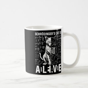 Schrödingers kat dood en levend koffiemok