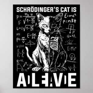 Schrödingers kat dood en levend poster