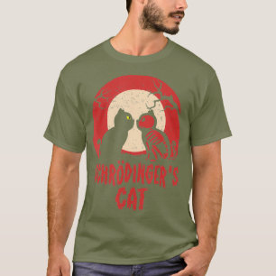 Schrödingers kat grappig dood of levend wetenschap t-shirt