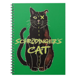 Schrodinger's kat grappige natuurkunde notitieboek