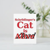 Schrodinger's kat is Alive Dead Briefkaart (Staand voorkant)
