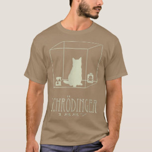 Schrodinger's kat is een levende dode paradox, wet t-shirt