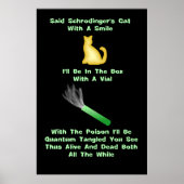Schrodingers kat Limerick Poster (Voorkant)