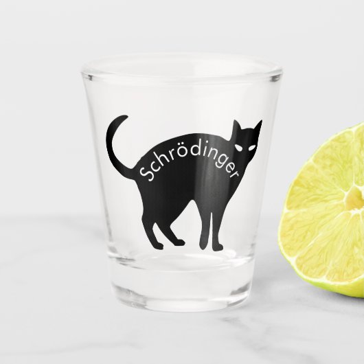 Schrödinger's kat shot glas (Voorkant)
