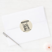 Schrodingers kat wilde dood of levend ronde sticker (Envelop)