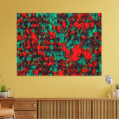 Schrodinger's kattentheorie Abstracte olie Canvas Afdruk (Insitu (Woonkamer))