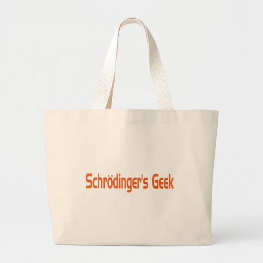 Schrodinger's nerd grote boodschappentas tote bag (Voorkant)