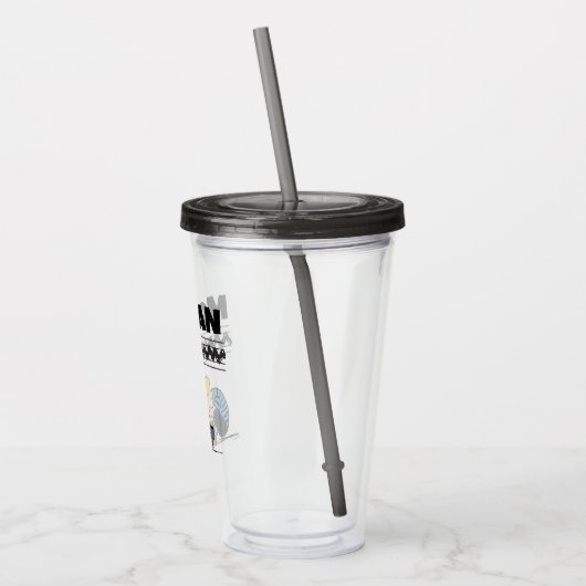 Schroeder Charlie Brown Music | Jouw namen toevoeg Acryl Drinkbeker (Links)