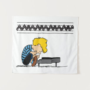 Schroeder Charlie Brown Music Wandkleed