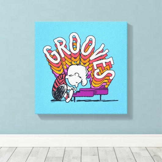 Schroeder - Grooves Canvas Afdruk (Insitu (Houten vloer))