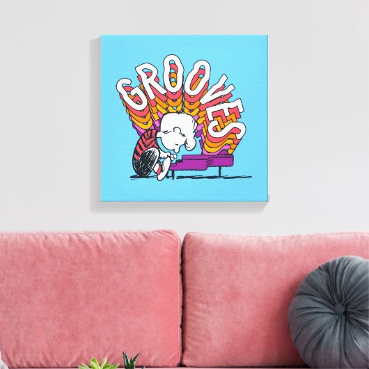 Schroeder - Grooves Canvas Afdruk (Insitu (Woonkamer))