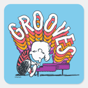 Schroeder - Grooves Vierkante Sticker