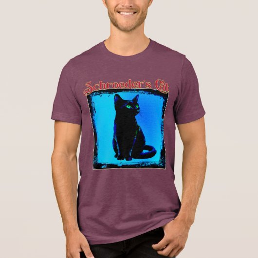 Schroeder's Cat Tri-Blend Shirt (Voorkant)