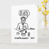 Schroedinger's Egg Blank Notecard Kaart (Gele Bloem)