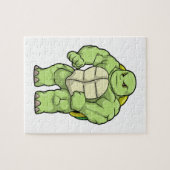 Schroef als Bodybuilder met Six pack Legpuzzel (Horizontaal)