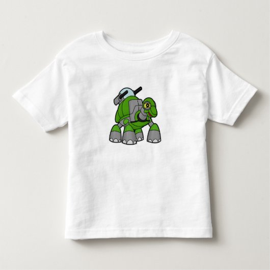 Schroef als Robot met kanonnen Kinder Shirts (Voorkant)