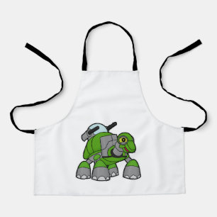 Schroef als Robot met kanonnen Schort