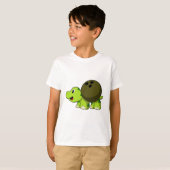 Schroef bij Bowling met Bowling-kogel T-shirt (Voorkant volledig)